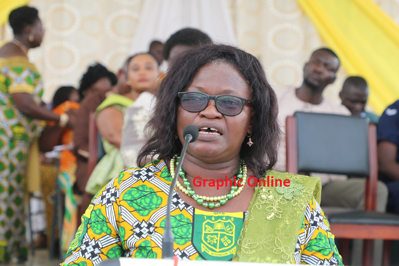 Dr Mrs Shine Ofori, Headmistress of the school